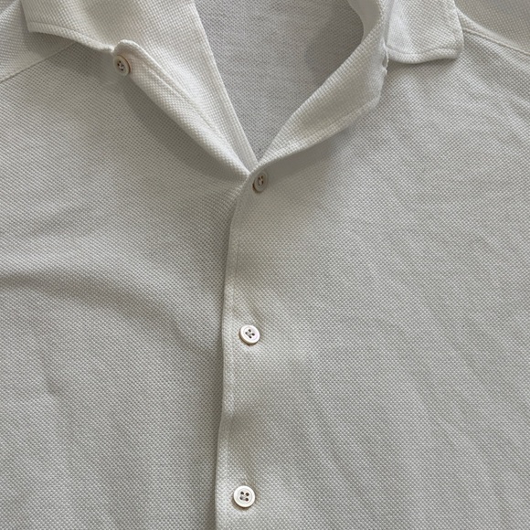 Kiton White Textured Shirt - Made in Italy! - Picture 3 of 11